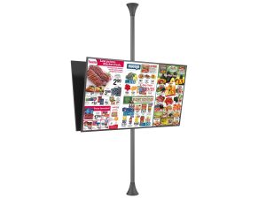 Custom cut to size Floor to Ceiling Double Size TV Mount Fit 37”- 80” Model: GKD-P8331D