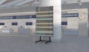 Commercial Large Screen Floor Stand 65″-100″ Model: GKF-733FS